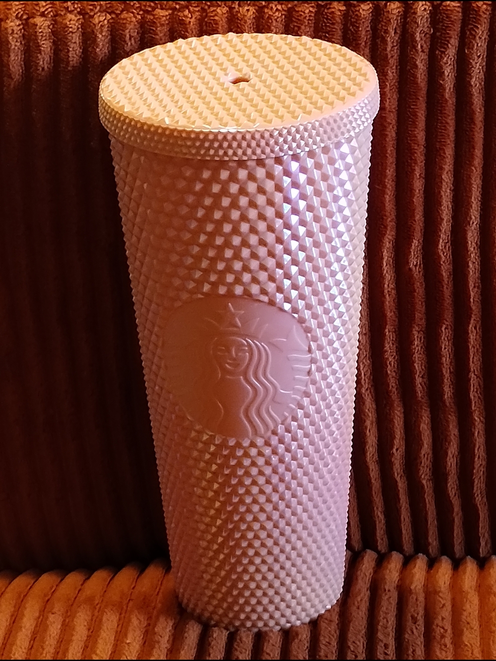 Starbucks Pale Pink Studded Tumbler with Embossed Logo